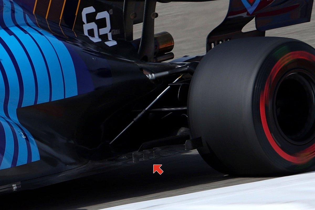 Williams FW43B floor detail