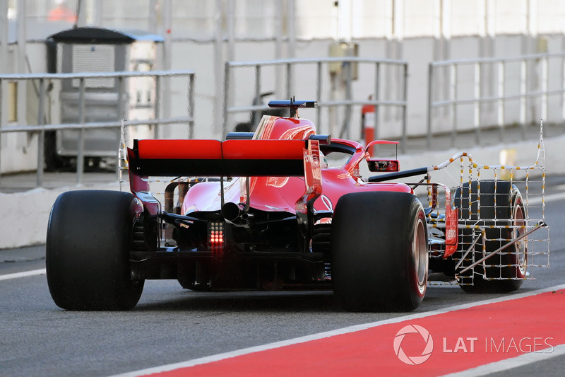 Sebastian Vettel, Ferrari SF71H ve aero sensörü