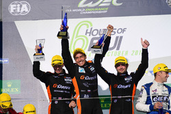 Podium LMP2: racewinnaars #26 G-Drive Racing Oreca 05 - Nissan: Roman Rusinov, Alex Brundle, Will St