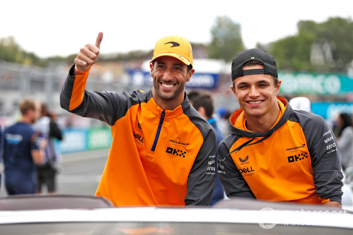 Daniel Ricciardo, McLaren and Lando Norris, McLaren