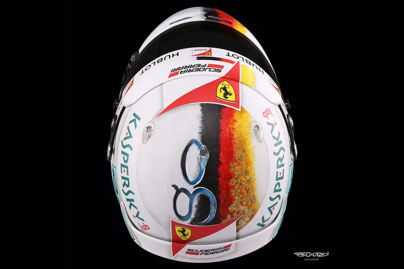 Il casco di Sebastian Vettel, Ferrari