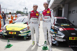 Mike Rockenfeller, Audi Sport Team Phoenix, Audi RS 5 DTM e René Rast, Audi Sport Team Rosberg, Audi