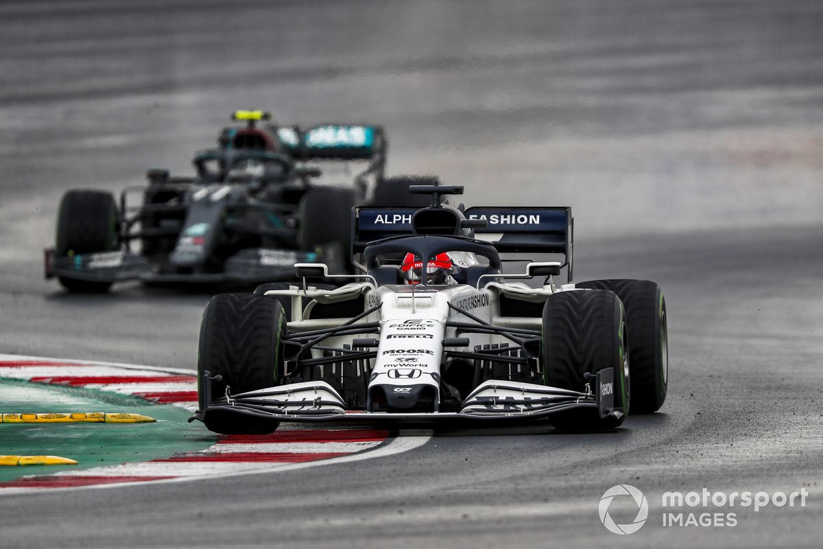 Даниил Квят, AlphaTauri AT01, Валттери Боттас, Mercedes F1 W11