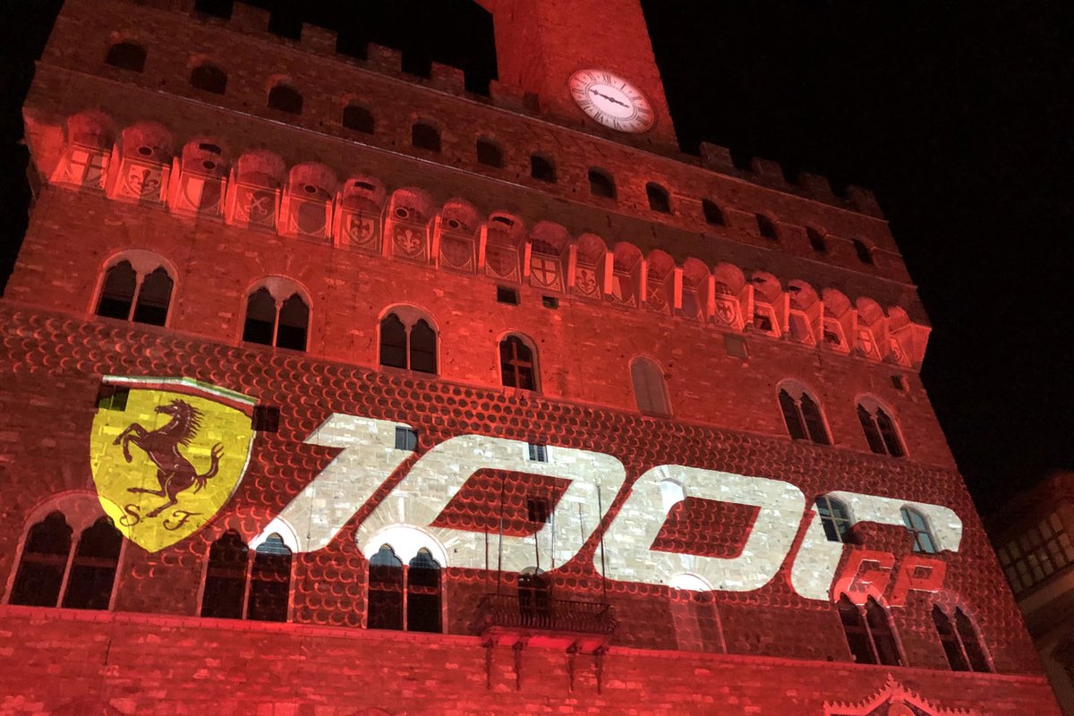 Ferrari 1000th GP celebration atmosphere