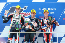 Podium: race winner Johann Zarco, Ajo Motorsport, second place Lorenzo Baldassarri, Forward Racing,