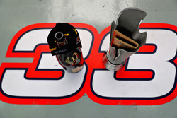 The winners trophy of Max Verstappen, Red Bull Racing