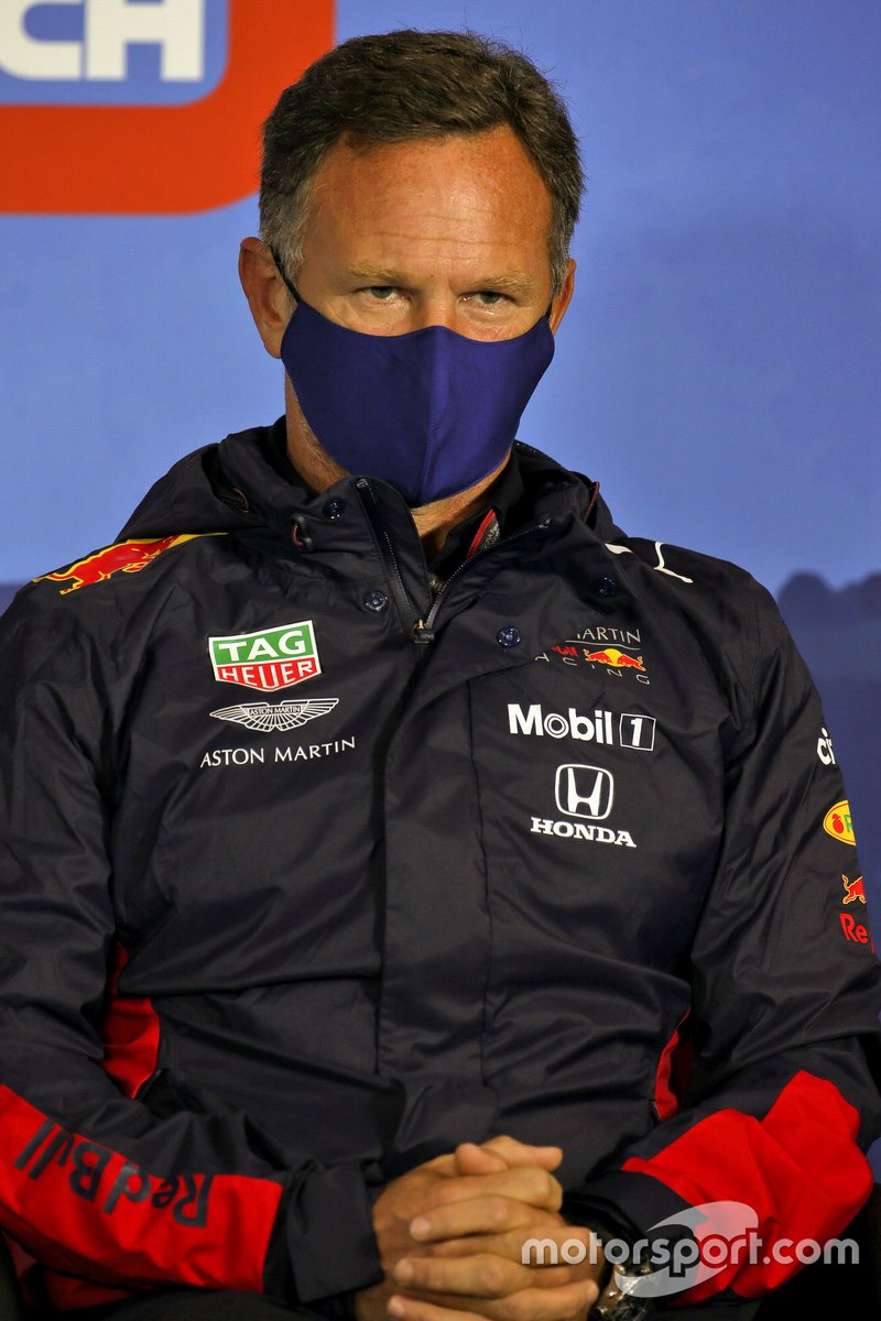 Christian Horner, Team Principal, Red Bull Racing in the press conference