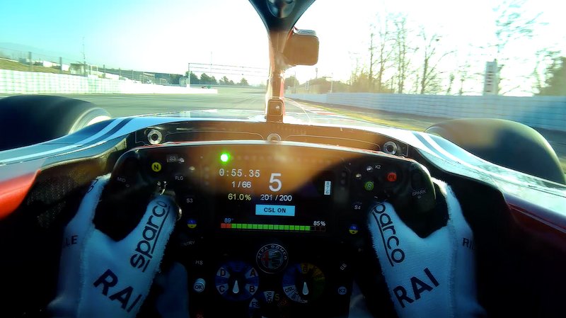 Visor cam Kimi Raikkonen, Alfa Romeo