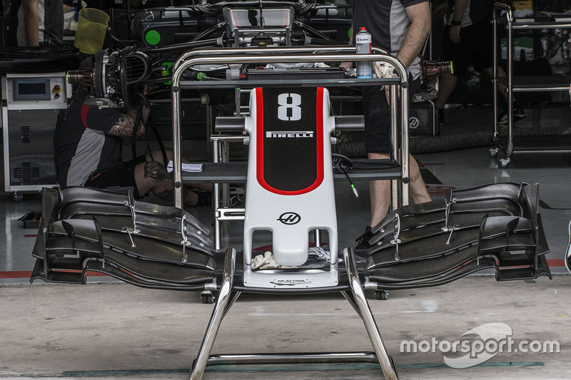 Morro y alerón delantero del Haas F1 Team VF-17