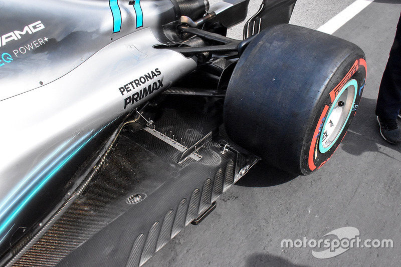 Mercedes AMG F1 W09 detalle de sensores