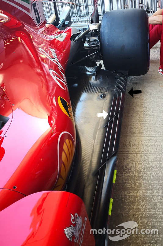 Ferrari SF71H vloer