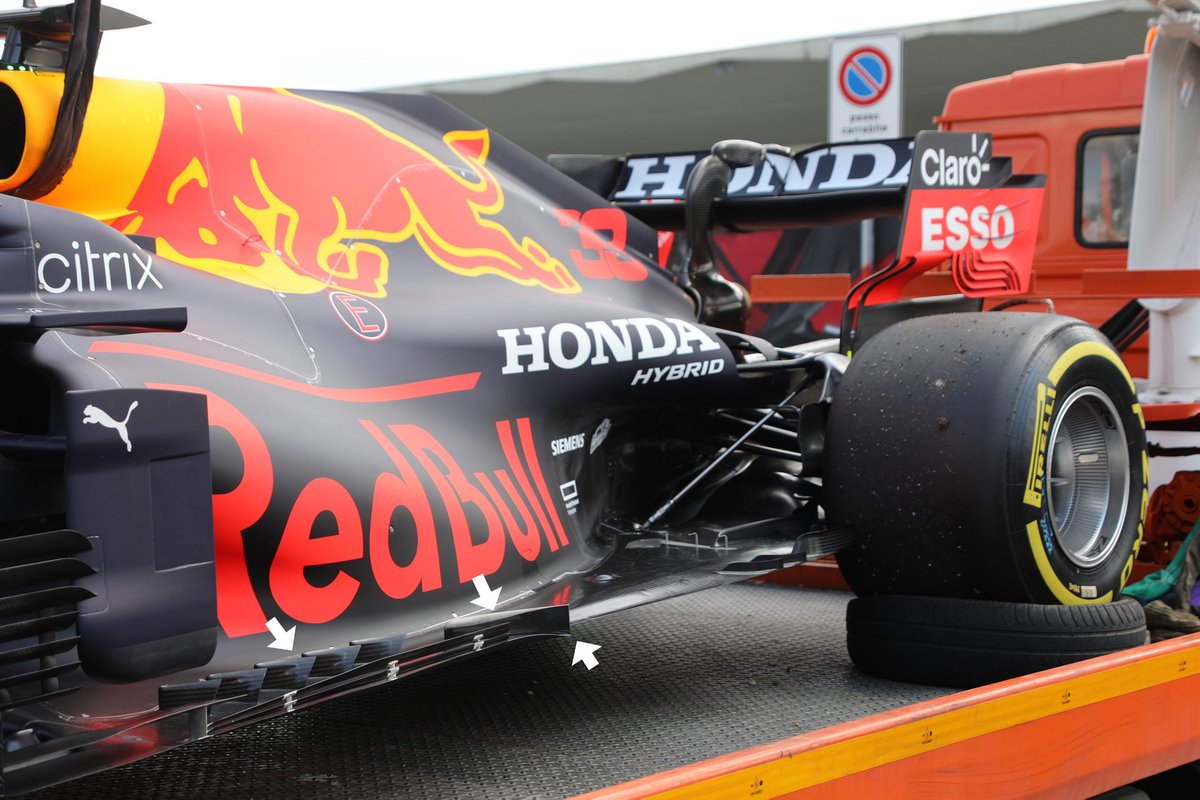 Red Bull Racing RB16B vloer detail