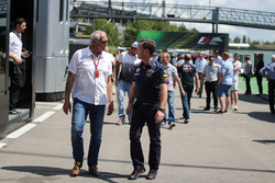 Dietrich Mateschitz, CEO and Founder of Red Bull and Christian Horner, Red Bull Racing Team Principa