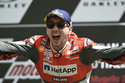Podium: race winner Jorge Lorenzo, Ducati Team
