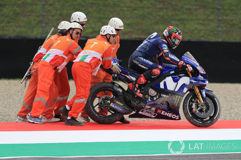 Maverick Viñales, Yamaha Factory Racing, setelah kecelakaan