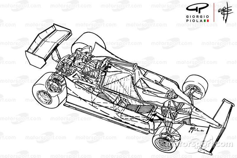 Ferrari 312T5: lo spaccato di Giorgio Piola