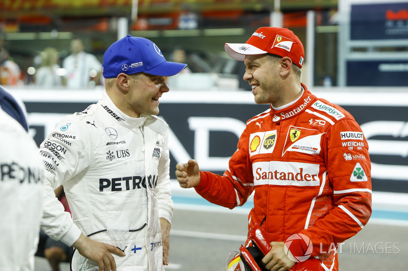 Pole: Valtteri Bottas, Mercedes AMG F1, 3. Sebastian Vettel, Ferrari