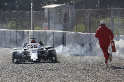 Charles Leclerc, Alfa Romeo Sauber C37 crashes