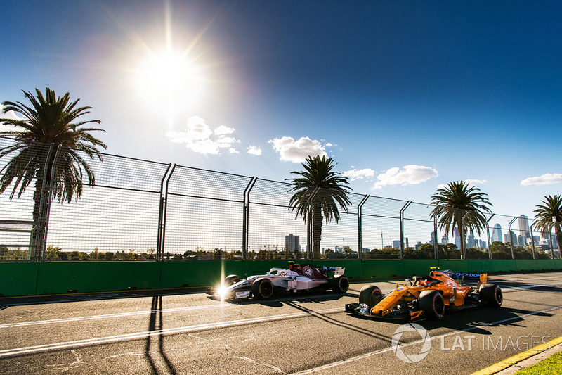 Charles Leclerc, Sauber C37 e Stoffel Vandoorne, McLaren MCL33