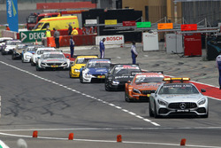 Safety car drives thru pitlane