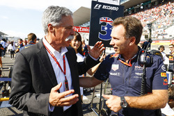 Chase Carey, Chairman, Formula One, Christian Horner, Team Principal, Red Bull Racing
