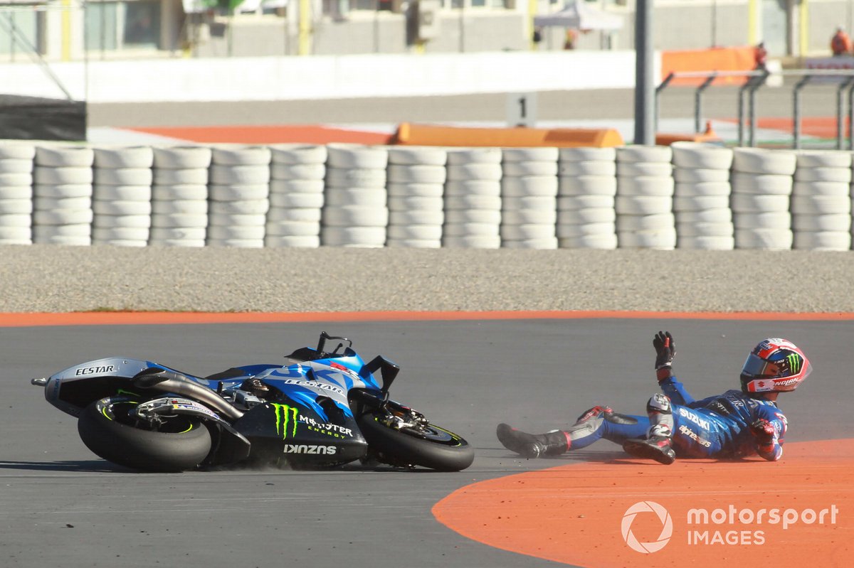 Alex Rins, Team Suzuki MotoGP crash