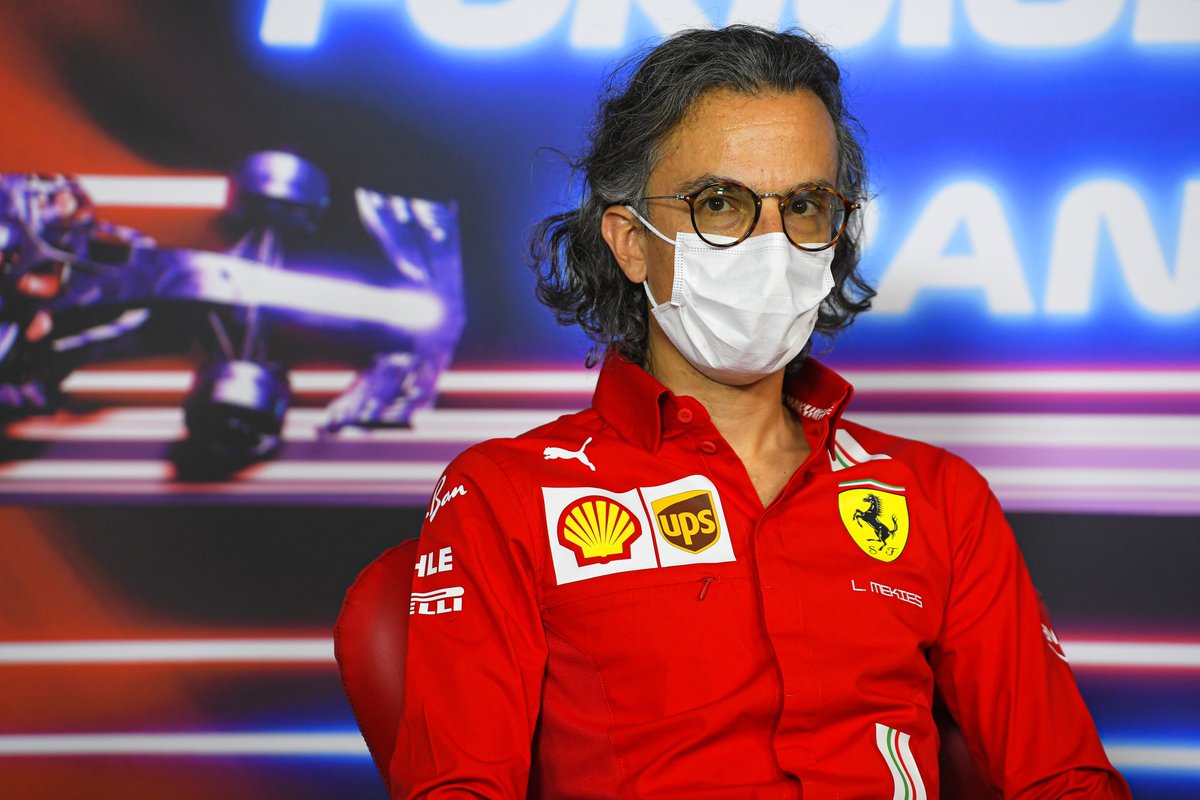 Laurent Mekies, director de carrera de Ferrari, en conferencia de prensa.