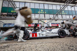Boxenstopptraining beim #1 Porsche Team, Porsche 919 Hybrid: Timo Bernhard, Mark Webber, Brendon Har