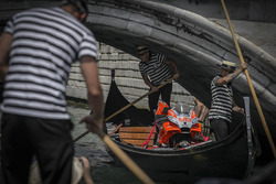 La moto di Jorge Lorenzo, Ducati Team, a Venezia