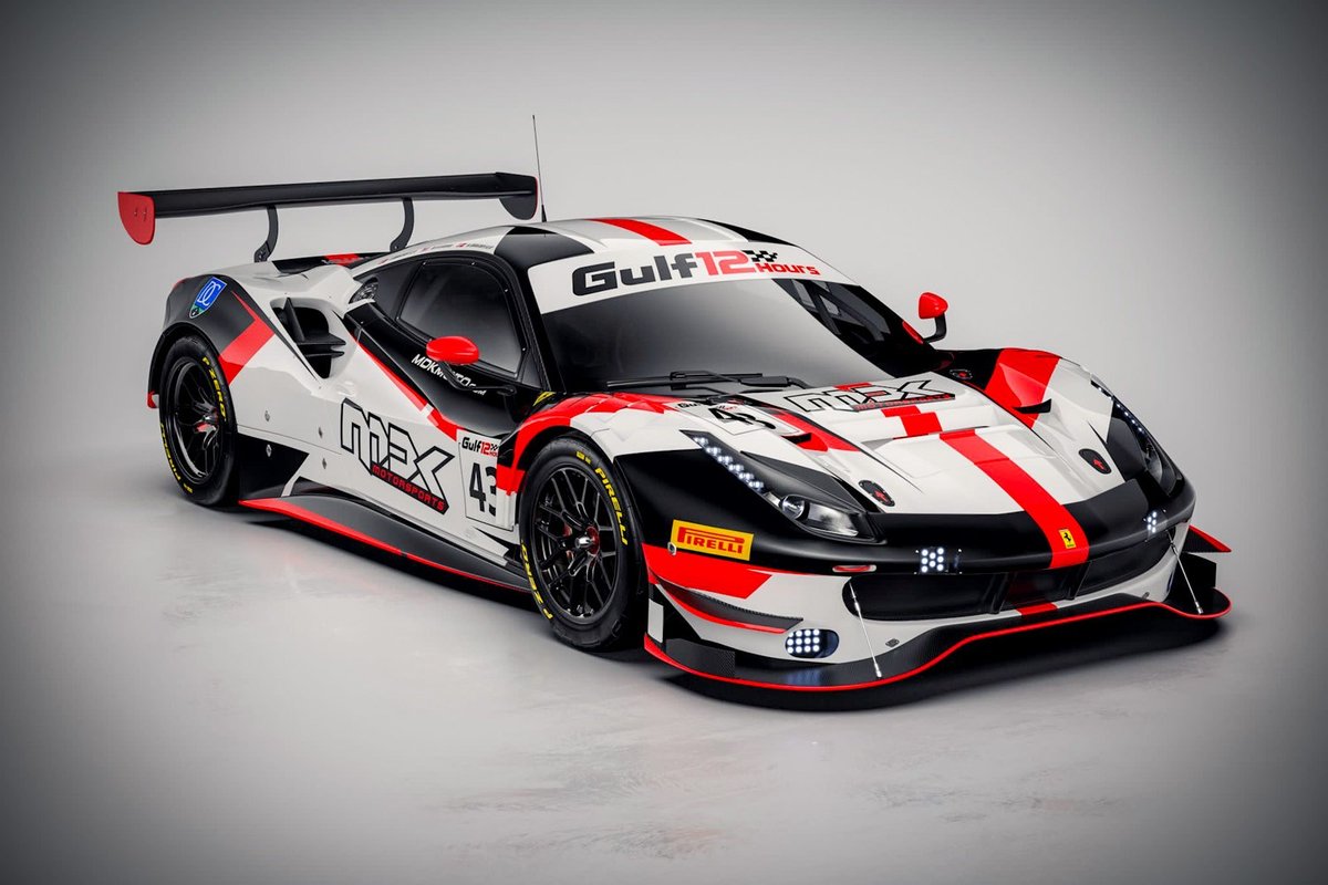 #43 MDK Motorsports AF Corse, Ferrari 488 GT3: Jan Magnussen, Kevin Magnussen, Mark Kvamme