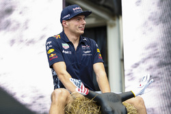 Max Verstappen, Red Bull, on the F1 stage