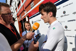Charles Leclerc medyaya konuşuyor, Sauber