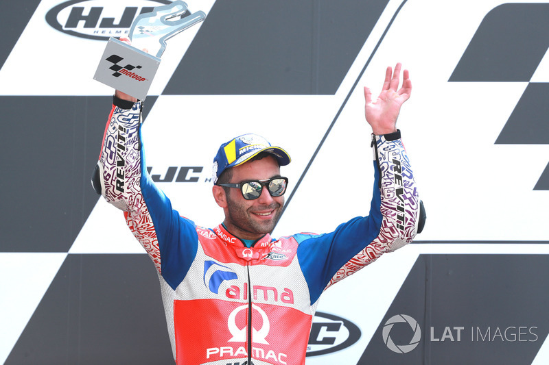 Second place Danilo Petrucci, Pramac Racing