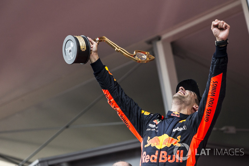 Podyum: Yarış galibi Daniel Ricciardo, Red Bull Racing