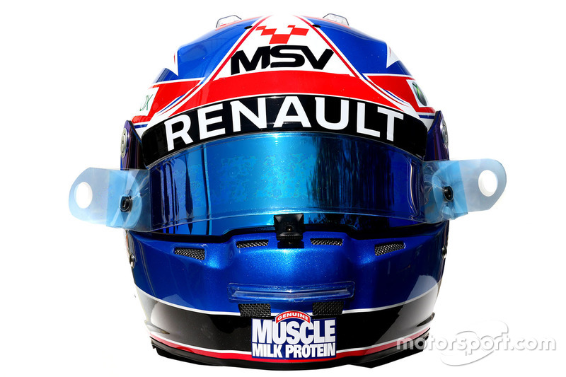 El casco de Jolyon Palmer, Renault Sport F1 Team