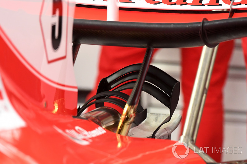 Ferrari SF70H rear wing detail