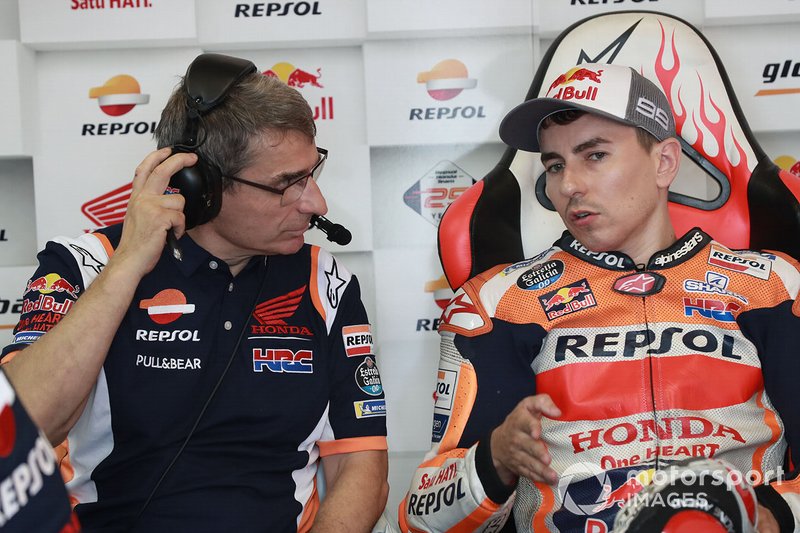 Jorge Lorenzo, Repsol Honda Team met zijn crew-chief