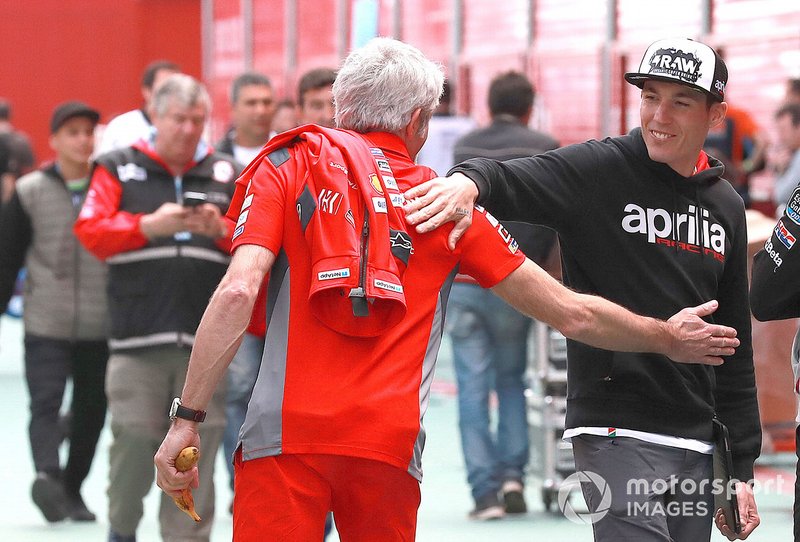 Luigi Dall'Igna trifft im Fahrerlager auf Aleix Espargaro