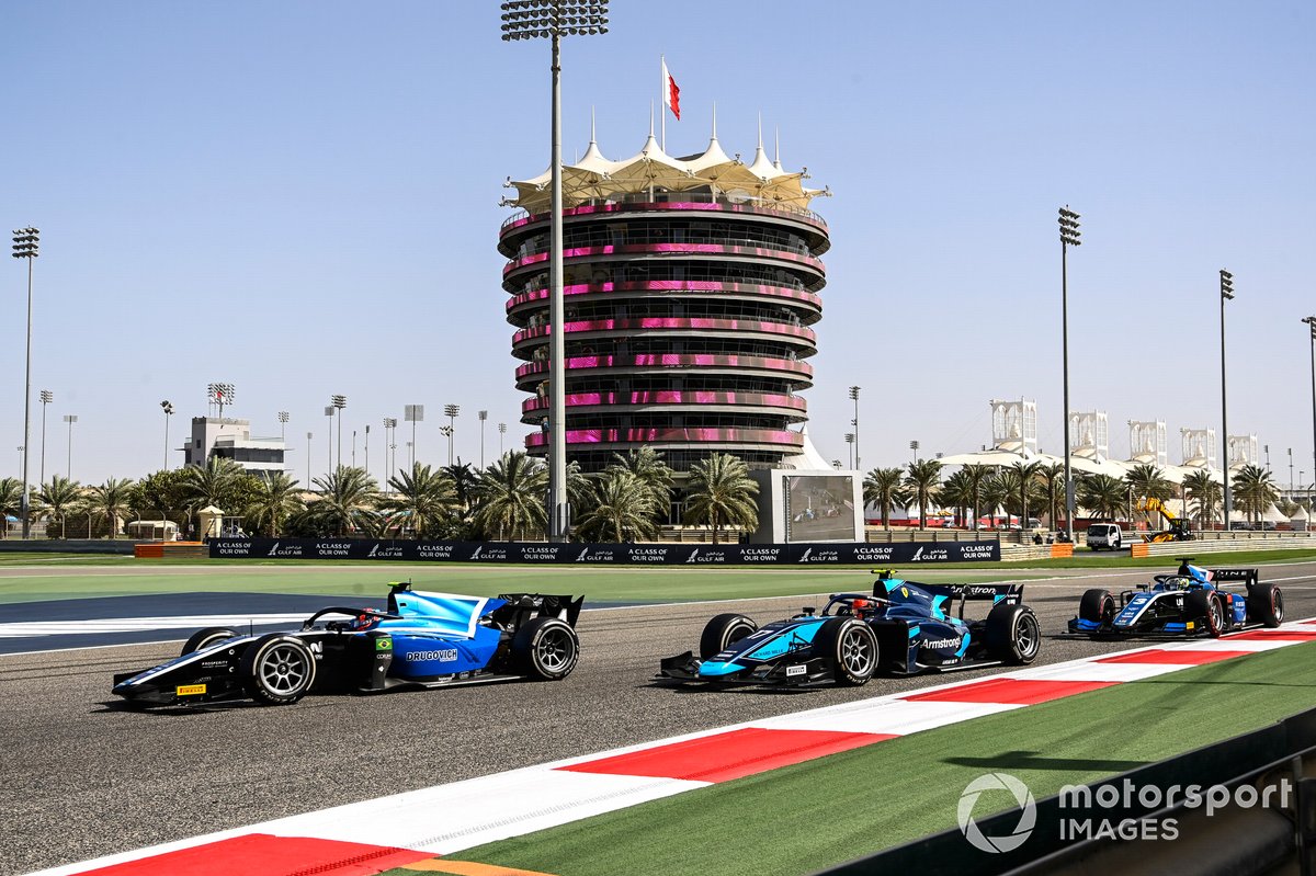 Felipe Drugovich, Uni-Virtuosi, Marcus Armstrong, Dams dan Guanyu Zhou, Uni-Virtuosi Racing.