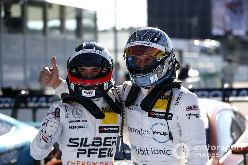 Pole sitter Lucas Auer, Mercedes-AMG Team HWA and Gary Paffett, Mercedes-AMG Team HWA