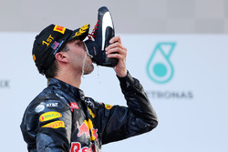 Podium: Sieger Daniel Ricciardo, Red Bull Racing