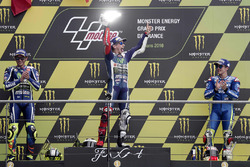 Podium: winner Jorge Lorenzo, Yamaha Factory Racing, second place Valentino Rossi, Yamaha Factory Ra