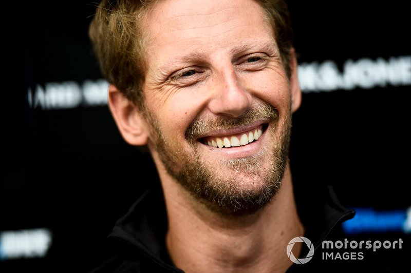 Romain Grosjean, Haas F1, sorridente, ma il francese nel 2020 rischia il taglio a favore di Perez