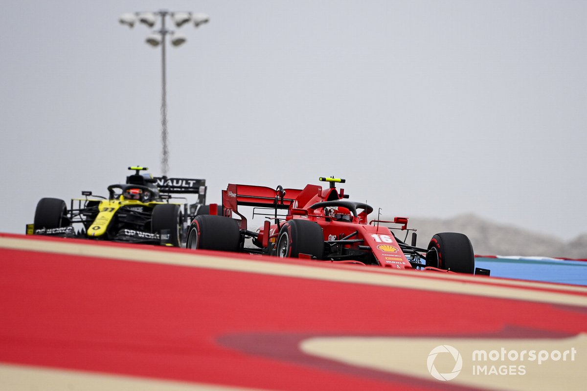 Charles Leclerc, Ferrari SF1000, Esteban Ocon, Renault F1 Team R.S.20