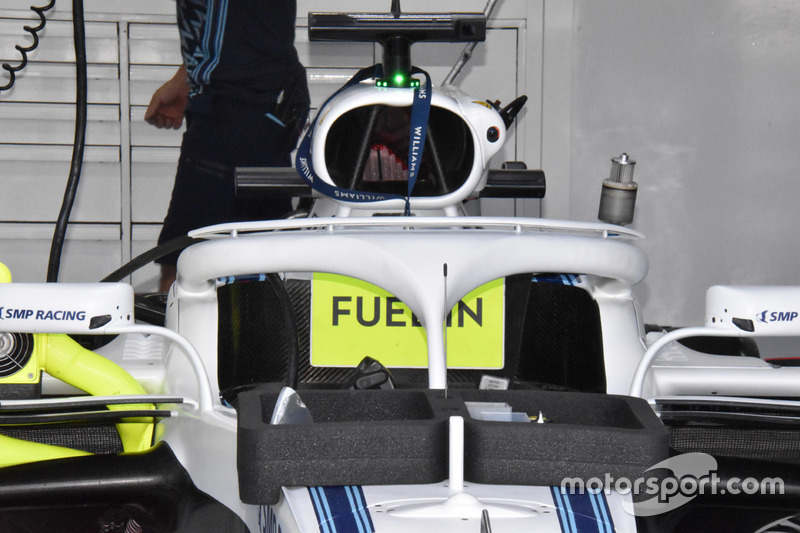 Williams FW41 halo detail