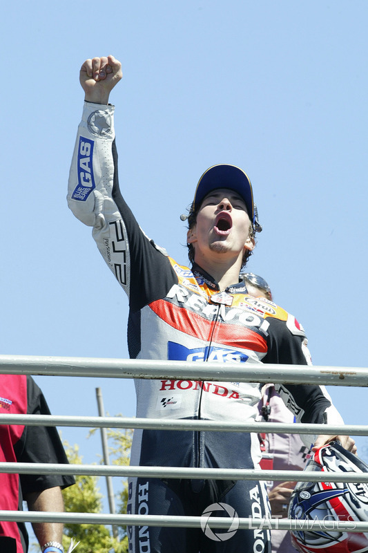 Nicky Hayden, Repsol Honda Team festeggia sul podio