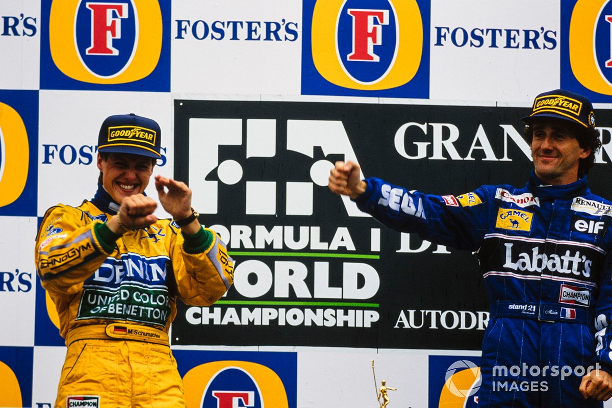Alain Prost, Williams, Michael Schumacher, Benetton
