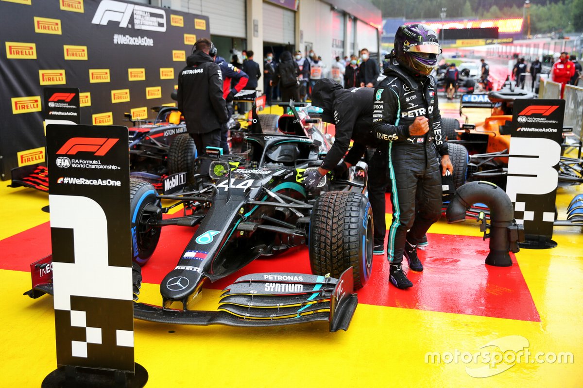 Polesitter Lewis Hamilton, Mercedes
