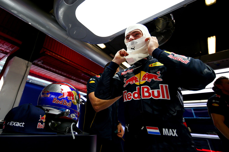 Max Verstappen aan het werk