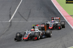 Esteban Gutierrez, Haas F1 Team und Romain Grosjean, Haas F1 Team